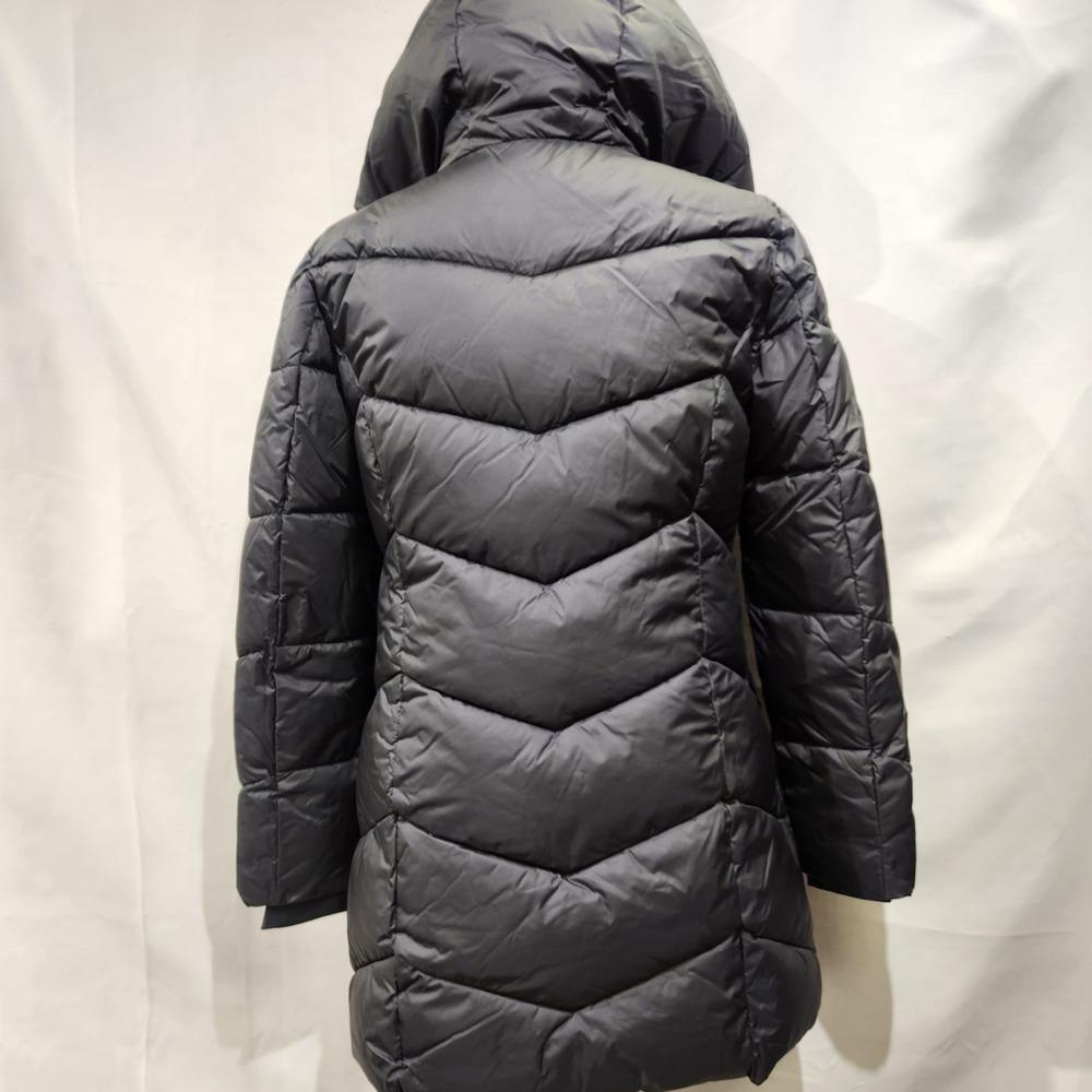 Rear view of Black Point Zero eco-down winter puffer jacket
