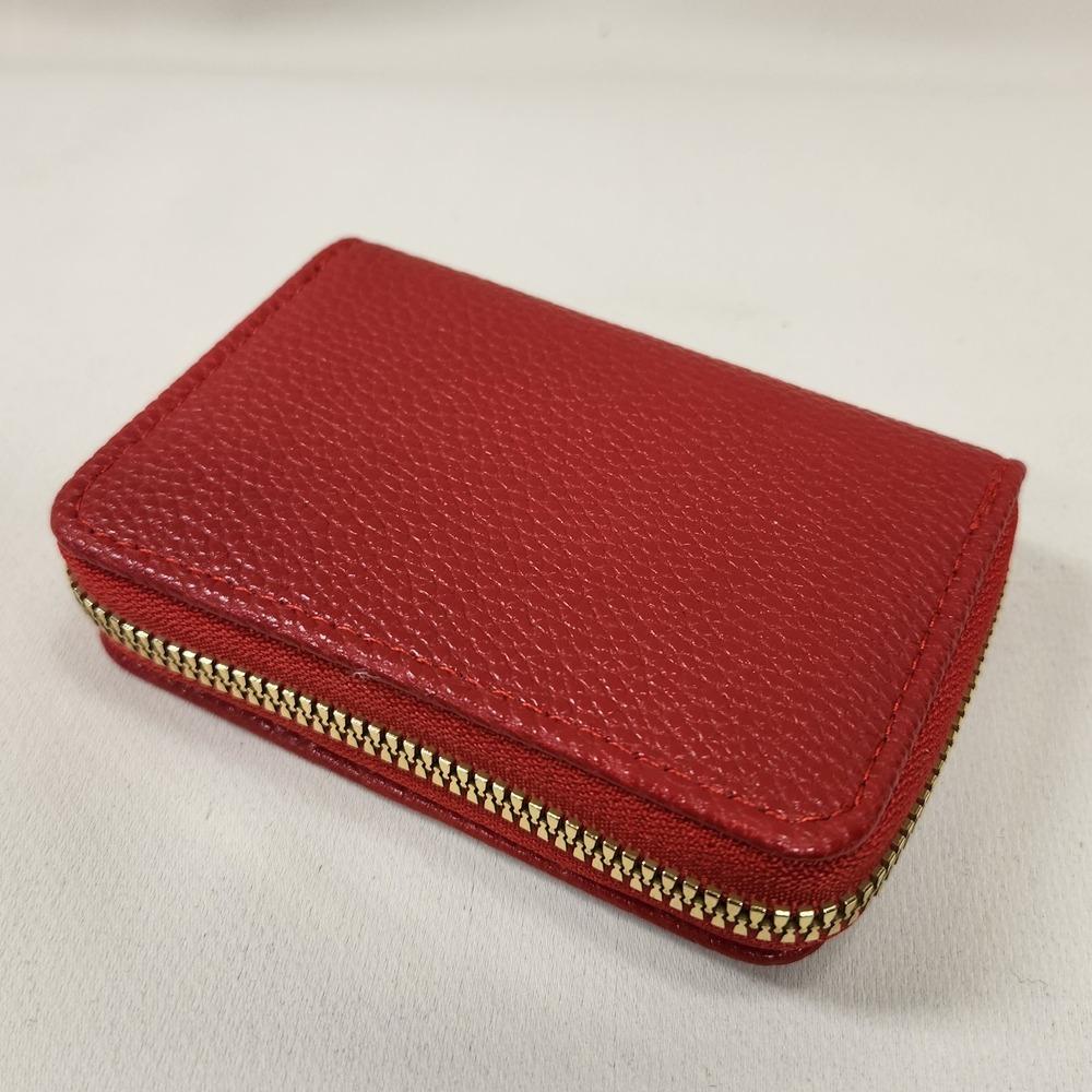 Red color card holder