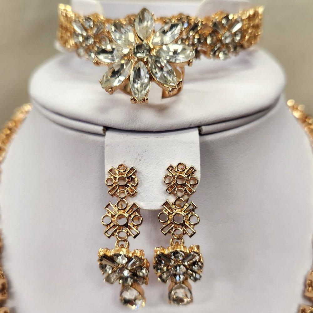View of bracelet and adjustable rings