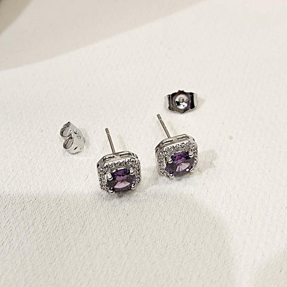 Earrings with a pushback post
