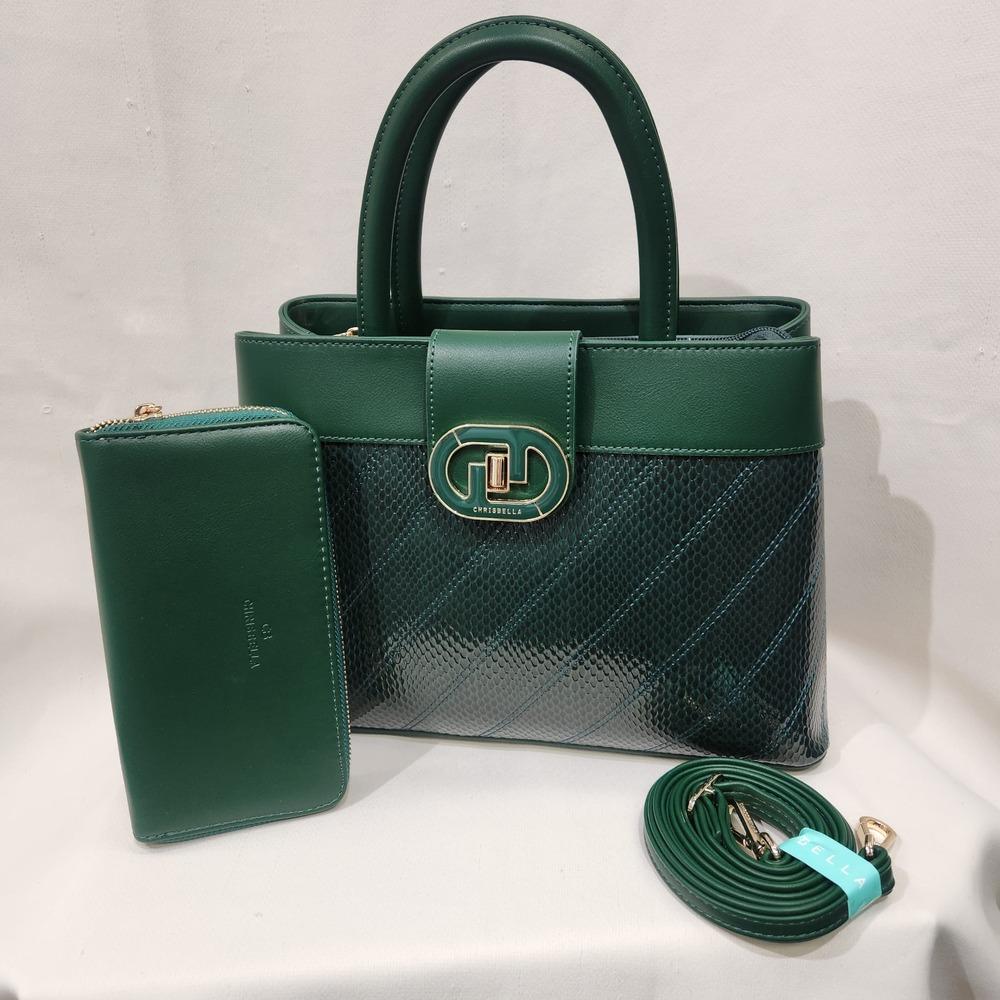 Green patent leather purse on sale