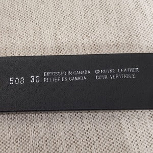 View of the reverse side of the belt