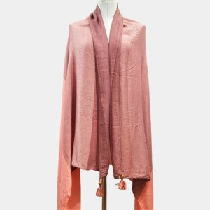 Dual tone peach and pink scarf