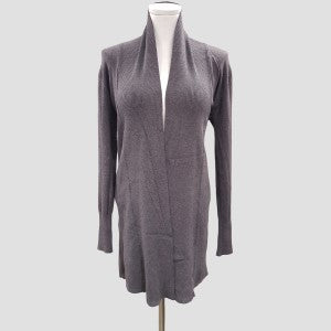 Shawl collar cardigan in grey