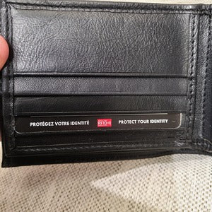 RFID protected wallet with flap
