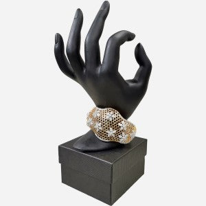 Gold frame fancy bracelet for women