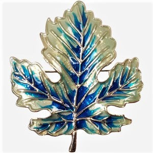 Leaf shaped brooch
