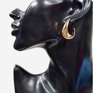 Gold color hoop earrings