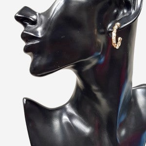 Midsize gold hoop earrings