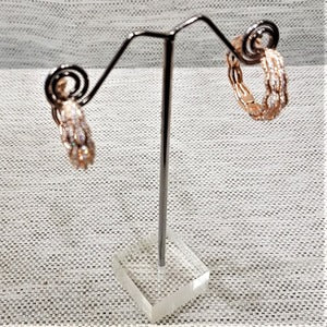 Beautiful medium sized hoop earrings