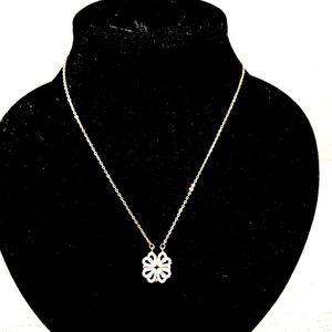 Full view of necklace when hearts folded
