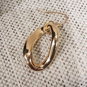 Fish hook earrings detailed view