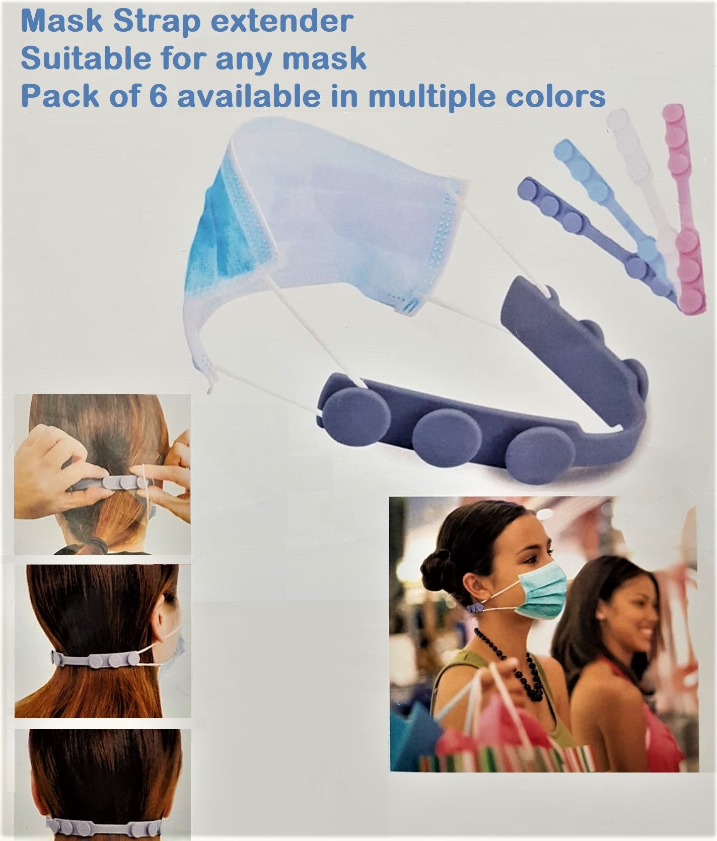 Mask strap extender, Style # M-M21-0061 - thestyleinccanada