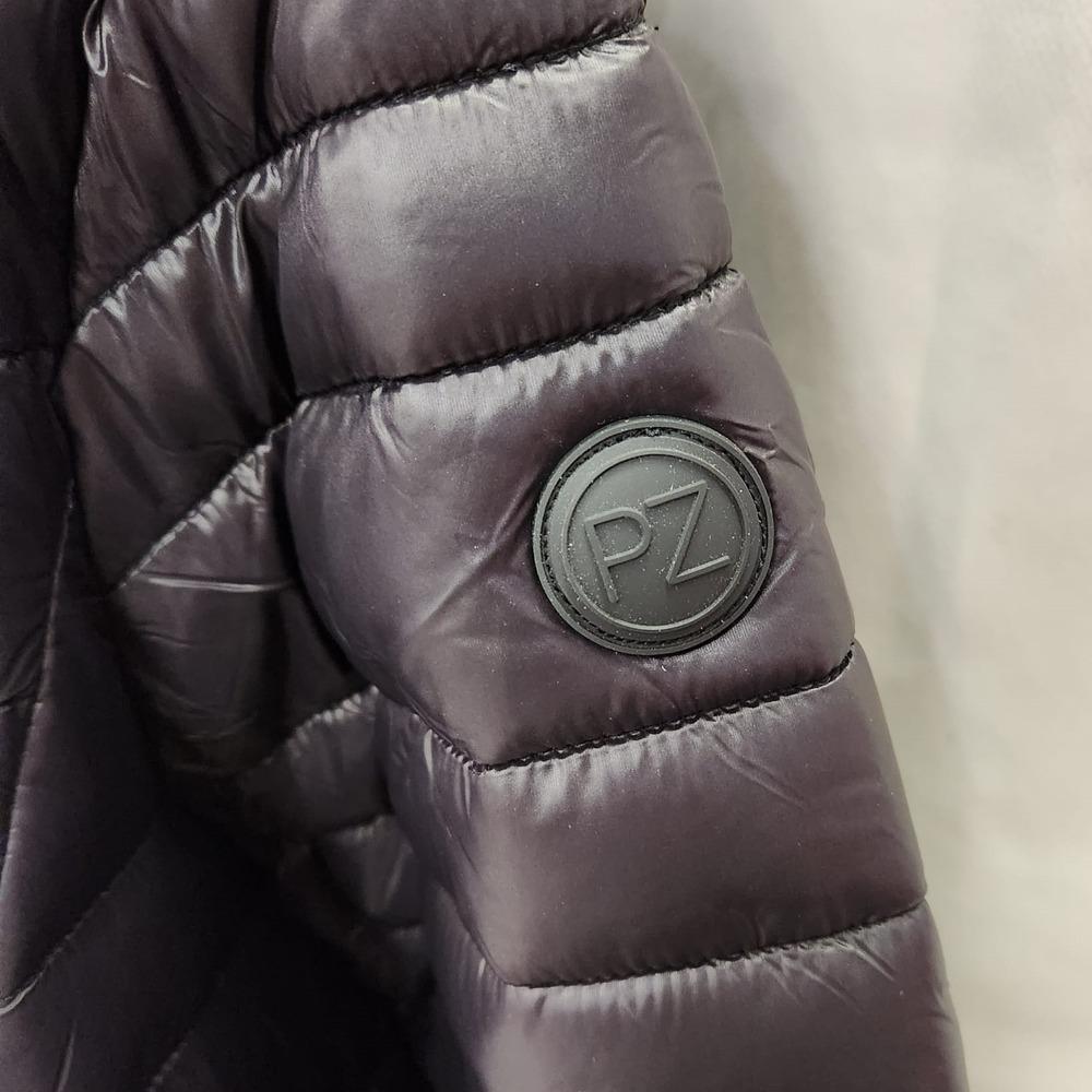 Point zero logo on the arm of black fall jacket