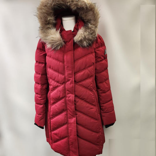 Ruby color Point zero eco-down winter puffer jacket