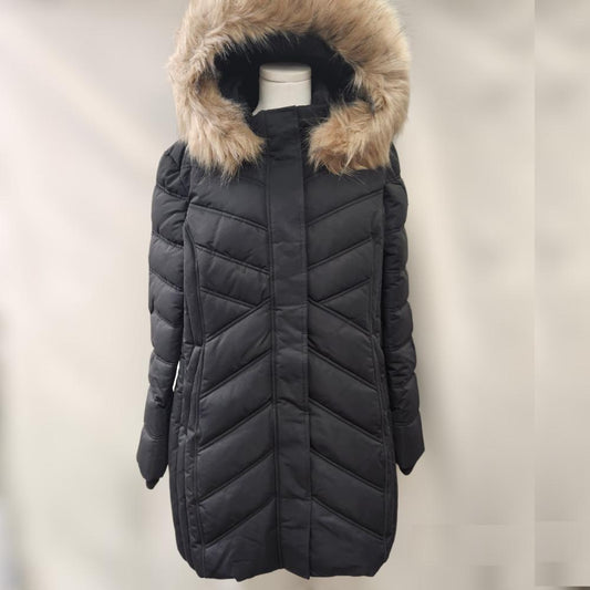 Black color Point zero eco-down winter puffer jacket