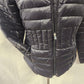 Partial front view of Point zero spring jacket in black color