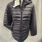 Front view of Classic Point zero ultra light weight spring jacket in black