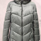 Moss colored Point Zero eco-down winter puffer jacket