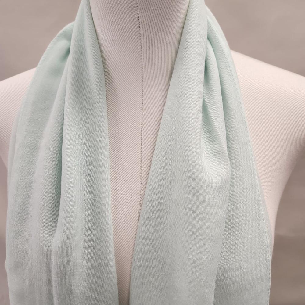 Alternative view of pastel green scarf