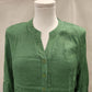 Notch neckline of Layered green summer top