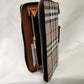 Alternative view of plaid patterned wallet