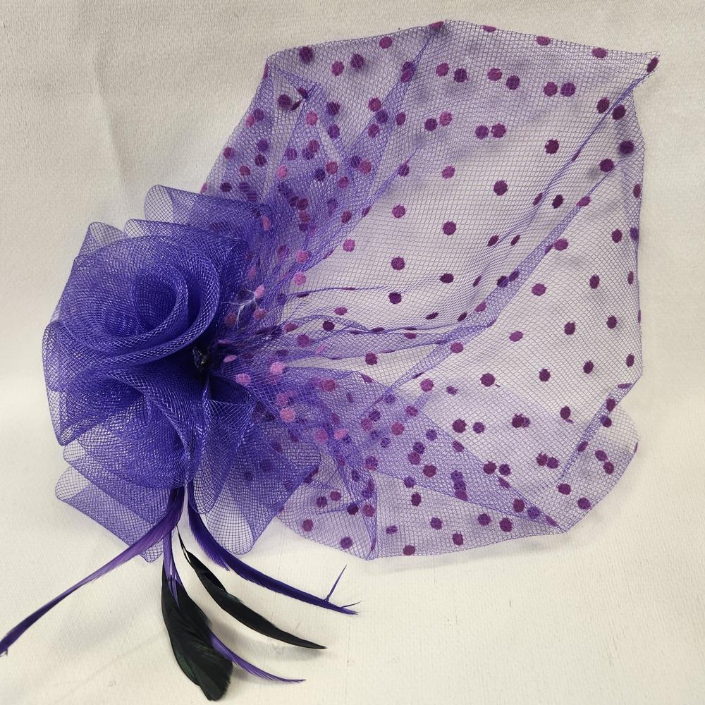 Beautiful purple fascinator 