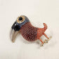 Colorful toucan shaped brooch