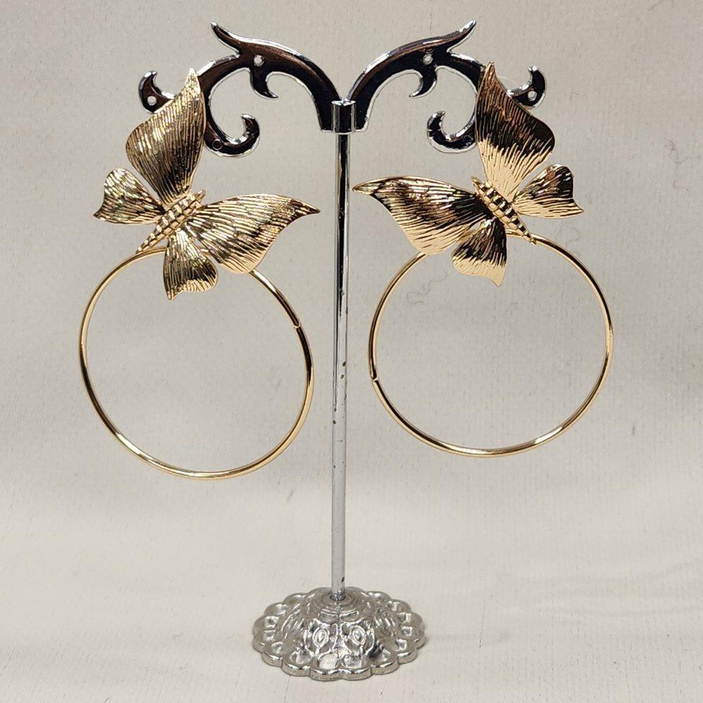 Stylish butterfly dangle earrings