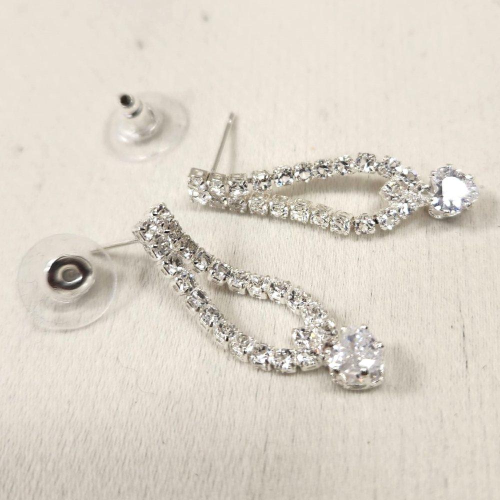 Earrings with pushback post