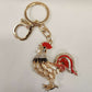 Beautiful rooster shaped purse charm