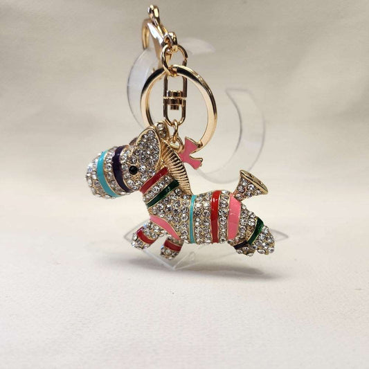 Colorful pony shaped purse charm