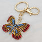 Bright colorful butterfly shaped purse charm