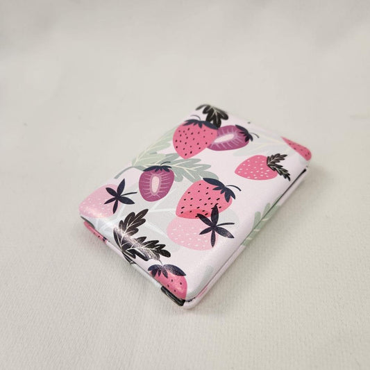 Beautiful Strawberry print pocket mirror