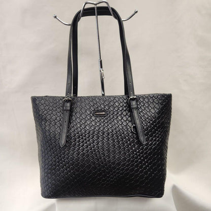 David Jones textured bag in black color