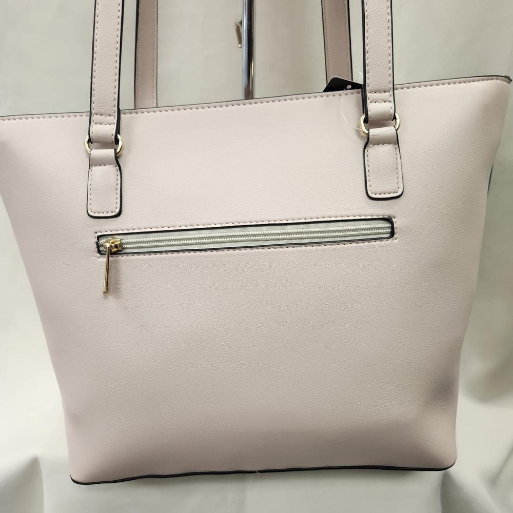 Rear end view of White handbag