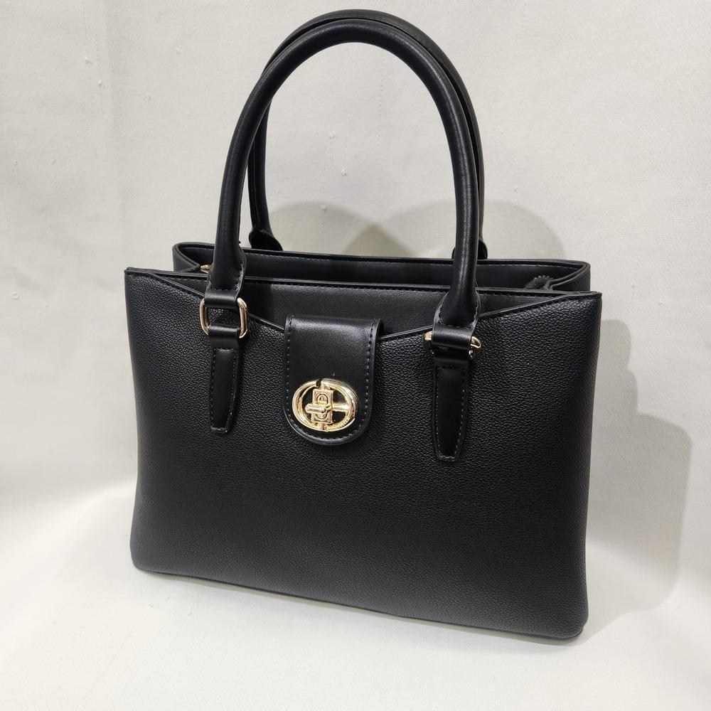 Classic mid size dual compartment handbag 