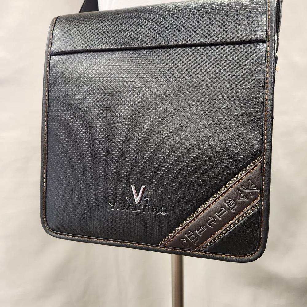 Detailed view of Dual tone side bag with front flap