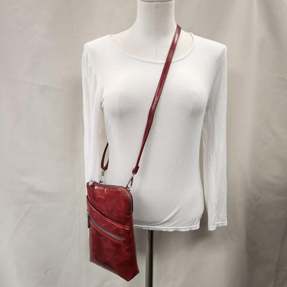 Small red colored side bag
