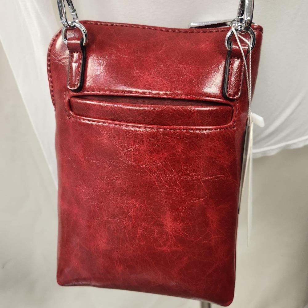 Rear side view of Small red colored side bag