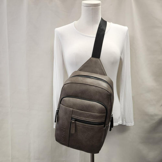 Sling bag in taupe color