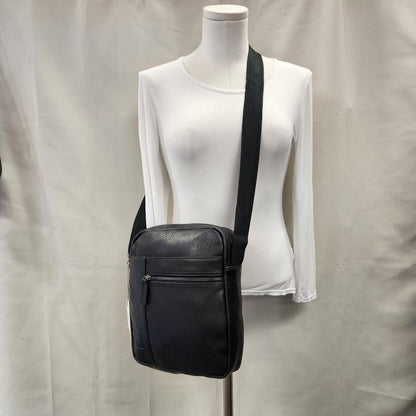 Black color multiple pocket side bag