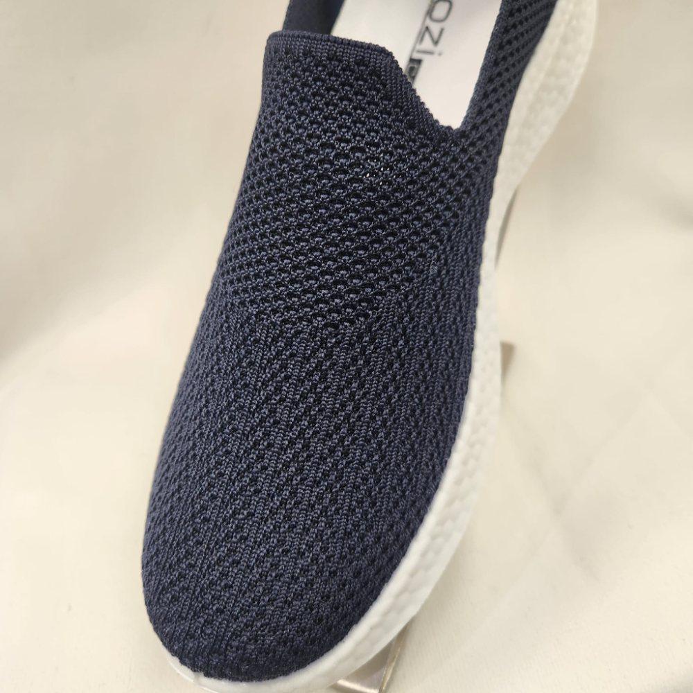 Navy blue slip on sale on