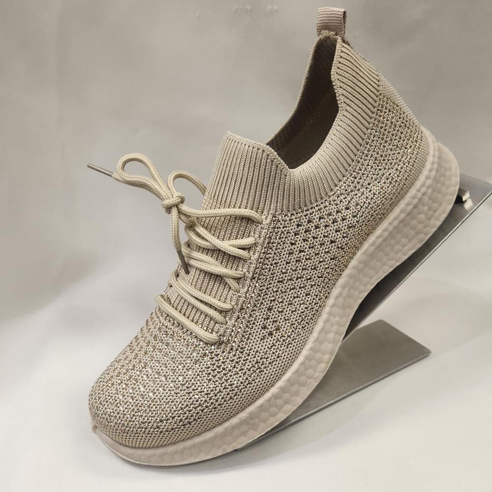 Another side view of Gold light weight runners with stones