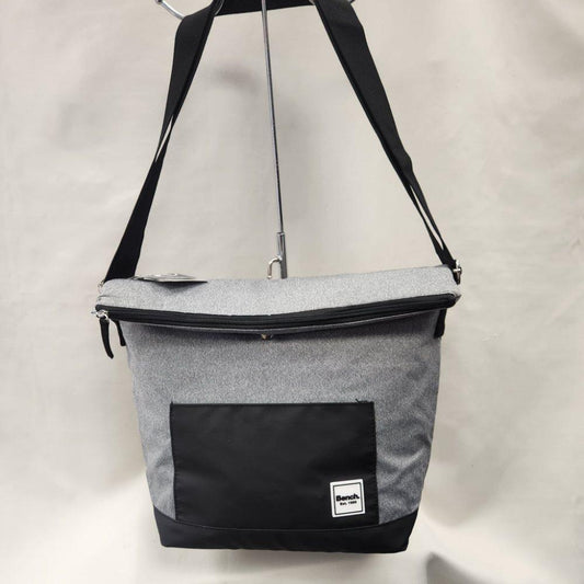 Tall Bench Lunch bag in grey black color when folded