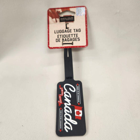Luggage tag with Canada imprint