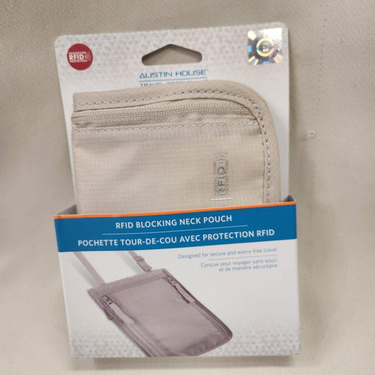 Neck pouch with RFID protection