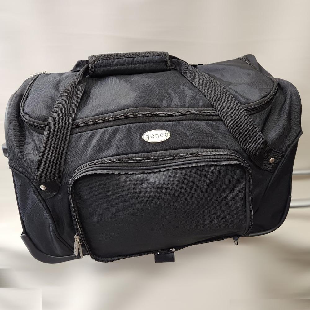 Alternative view of black travel bag on wheels