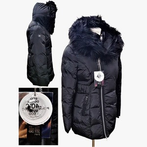 Winter black color puffer jacket 