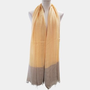 Dual tone summer scarf with taupe border